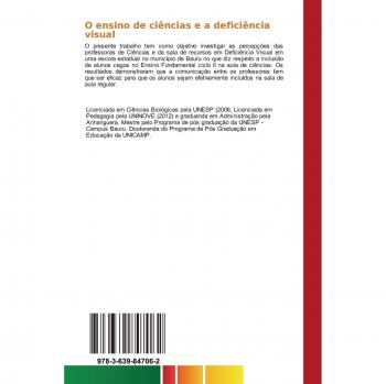 O ensino de ciências e a deficiência visual: Percepções das professoras de ciências e da sala de recursos em deficiência visual