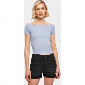 Tričko pro ženy Off Shoulder rib violablue