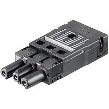 Connecteur électrique droit Wieland 3 broches noir GST 18i3 F B2