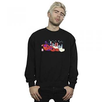 Felpa da uomo Disney Big Hero 6 con grafica Baymax