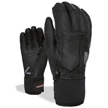Level 10 IN Black Leather Ski Gloves