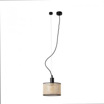 Lampada Mambo S rattan nera