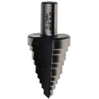 RS Pro HSS‑Bohrer 16–25 mm – Rohrleitungsanschluss Schrittbohrer