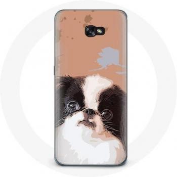 A5 Samsung Galaxy Case: Japanese Spaniel (Black and White)