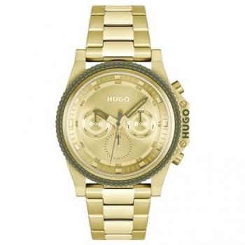 Orologio da Polso Hugo 153039 Oro 46mm Multifunzione