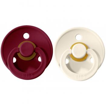 BIBS Ciuccio Colour Avorio/Rubino 0-6 mesi