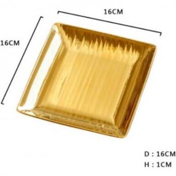 Golden Ceramics Jewelry Display Tray