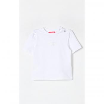 T‑shirt Denim Diesel « Cristal Oval » – Blanc, Taille 9‑12