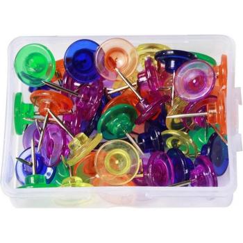 50PCS Capped Headed Push Pins