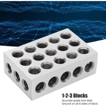 Eosnow Set di Blocchi Industriali 1‑2‑3, 23 Fori a 0,0002 Machinist
