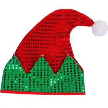 Holiday Sequin Santa Hats for Kids and Adults