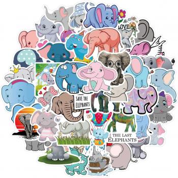 50pcs Waterproof Animal Stickers for Kids