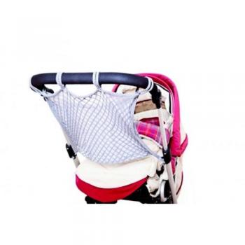 GRAUES Kinderwagen‑Universalnetz mit Innenfutter – Sunnybaby 18275 – MADE IN GERMANY
