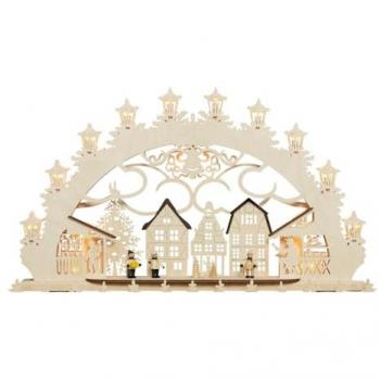 SAICO LED Schwibbogen Altstädter Weihnachtsmarkt Premium