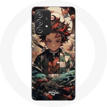 Samsung Galaxy A52 5G Case „Demon Slayer: Tanjiro“ – Schwarze Edition (Maniacase)