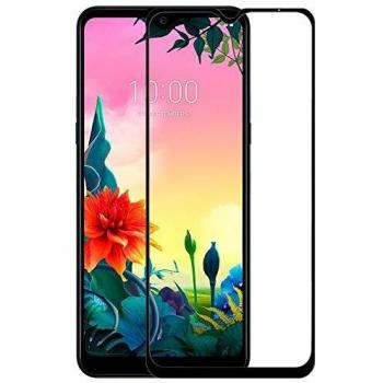 Protecteur d'écran en verre trempé noir pour LG K50s
