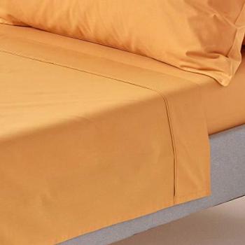 Mustard Egyptian Cotton Flat Sheet