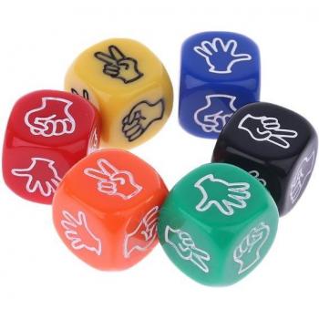 Finger-Guessing Drinking Game Dice