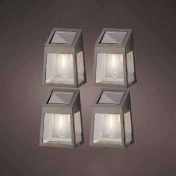 Lumineo Aplique de Pared Lumineo 898174 Solar Luz LED 4 Unidades 5 Lm