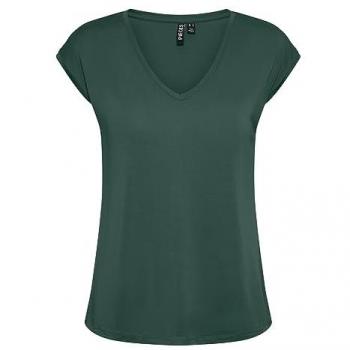 T-shirt verde trekking Pieces Kamala da donna