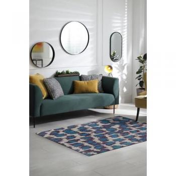 Beneffito Ikát Azul: Alfombra de Alta Calidad 170x240