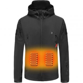 Chaqueta de invierno con calefacción ajustable en tres velocidades