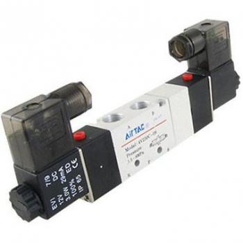 3 Position 5 Way Solenoid Valve, Double Coil, 1/4 BSP, DC/AC 12V/24V/36V/110V/220V/380V
