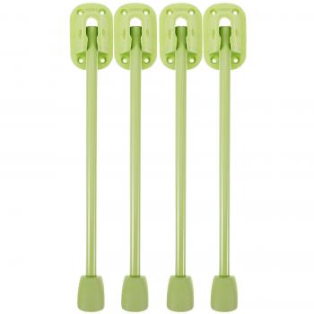 Pieds de Table Pliables 4pcs Vert Clair 26.50x3.00x2.50CM