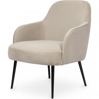 Fauteuil Hyra en Velours Taupe