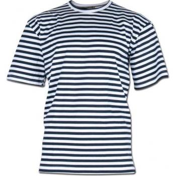 Men's Large Blue and White Striped Sailor Shirt
