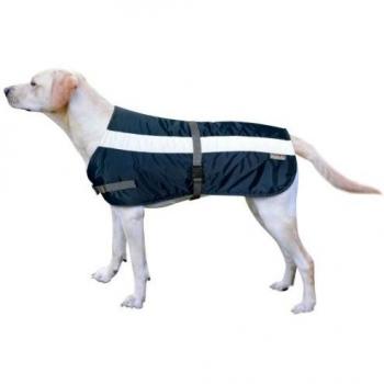 PetLife 26” Hi‑Vis Flectalon Dog Coat (Navy) – Complete Thermal Layering