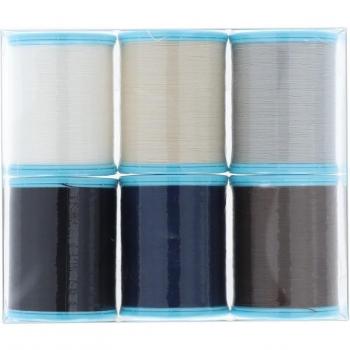 FUJIX Spandex Chappe Span – Kit 60 rouleaux, 200 m chacun, 6 couleurs standard (1122300‑Z23)