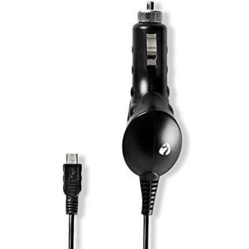 Nedis CarCharger 12V-24V 1.0Ah con cavo a spirale nero – adattatore per auto