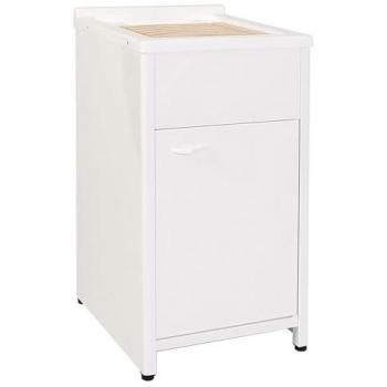 Lavatrice Mobile Esterna in Polipropilene e Alluminio 45x50x83 Bianco
