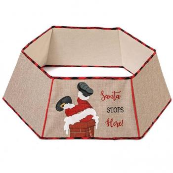 Árbol de Navidad Plegable Estilo Chimenea