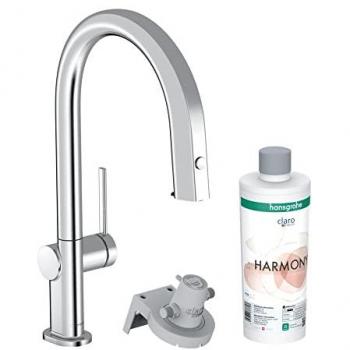 Mezclador de cocina con ducha extraíble Hansgrohe Aqittura M91, Cromo
