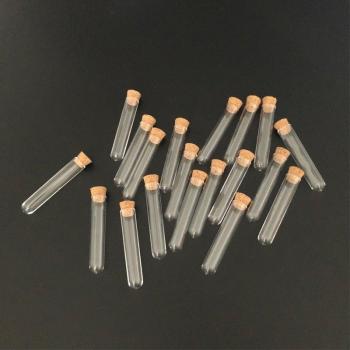50 Stück Kunststoff-Reagenzglas mit Korken 15*100