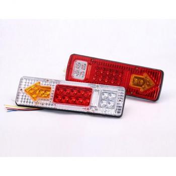 Freno Trasero LED Impermeable con Señal de Giro Reemplazable, 12V/24V