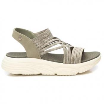 Sandalia Elástica XTI para Mujer Verde Kaki