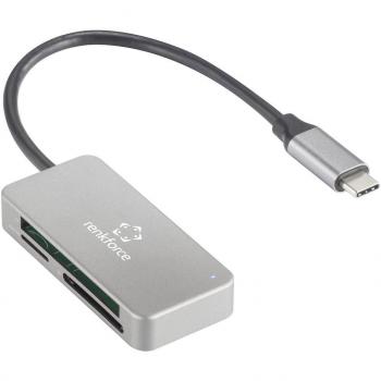 Renkforce RF-PCR-210 Lecteur de cartes USB-C Argent