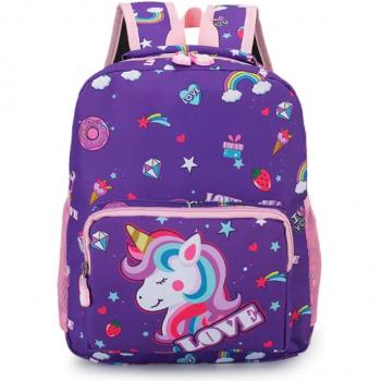 TPFLiving Mädchen-Einhorn-Rucksack für Kindergarten – Lila Edition