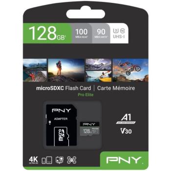 PNY Elite MicroSD 128GB UHS-I C10 – Alta Velocidade