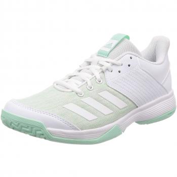 Adidas Damen Ligra 6, Volleyballschuhe in Weiß FTWR White/Clear Mint, 45 EU