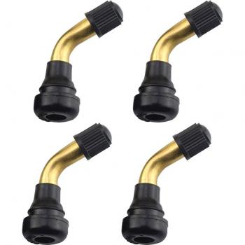 4pcs Rubber Snap-in Tire Valve Caps 90 Degree for Motorcycles