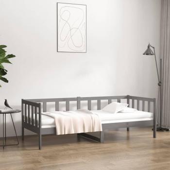 Solid Wood Pine Day Bed 80x200cm in Grey Finish