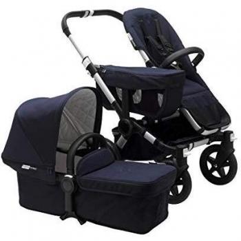 Passeggino Completo Bugaboo Donkey 2 Classic Mono Alu/Navy Scuro