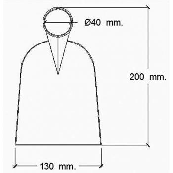 Houe sans manche 36 cm 750 grammes