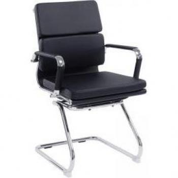 Avanti Cantilever Visitor Seat – Bonded Leather, Medium Back
