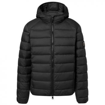 Chaqueta capucha Ecoalf Aspenalf negro mate (S)