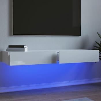 Mueble Televisor con luces LED 2 uds 60x35x15,5 cm